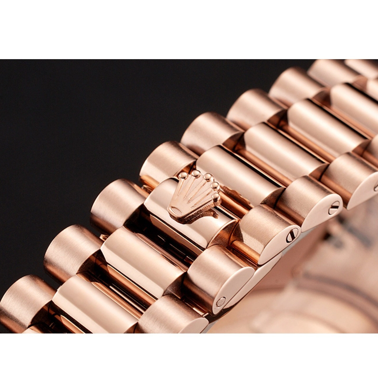 Best AAA Replica Sites Rolex Dial Rose Diamonds Bracelet Gold Day-Date Rubies Black And 1454102 Swiss 0805
